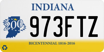 IN license plate 973FTZ