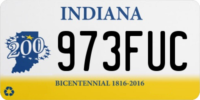IN license plate 973FUC