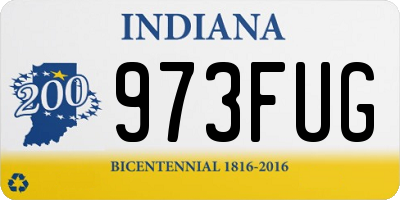 IN license plate 973FUG