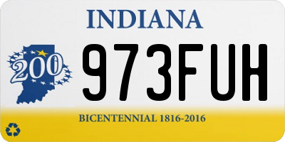 IN license plate 973FUH
