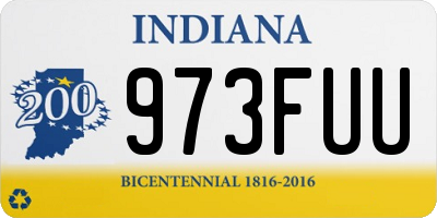 IN license plate 973FUU