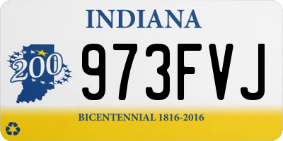 IN license plate 973FVJ