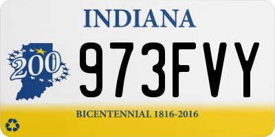IN license plate 973FVY