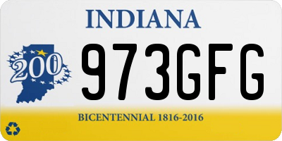 IN license plate 973GFG