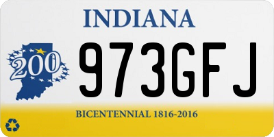 IN license plate 973GFJ