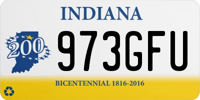 IN license plate 973GFU