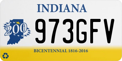 IN license plate 973GFV