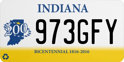 IN license plate 973GFY