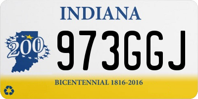 IN license plate 973GGJ