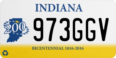 IN license plate 973GGV