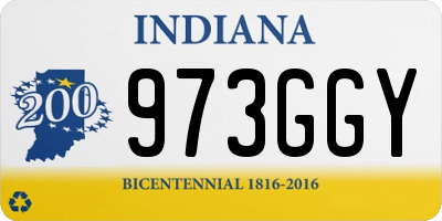 IN license plate 973GGY