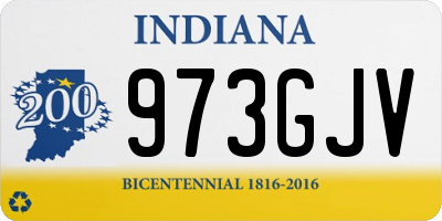 IN license plate 973GJV