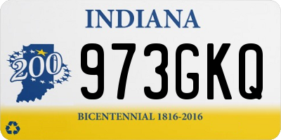 IN license plate 973GKQ