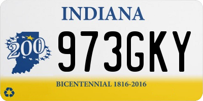 IN license plate 973GKY