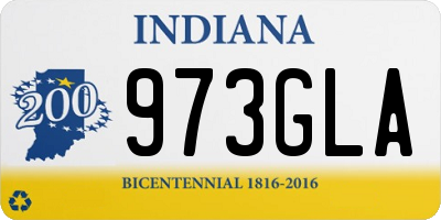 IN license plate 973GLA