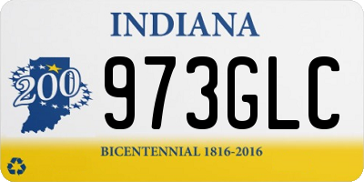 IN license plate 973GLC