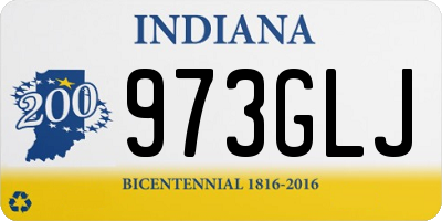 IN license plate 973GLJ