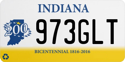 IN license plate 973GLT