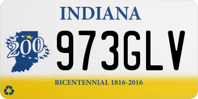 IN license plate 973GLV
