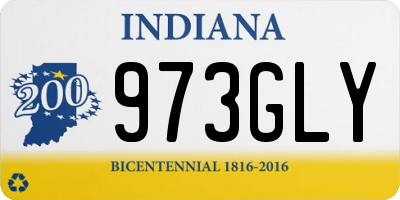 IN license plate 973GLY
