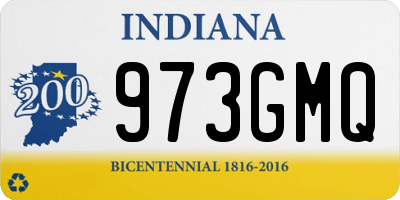 IN license plate 973GMQ