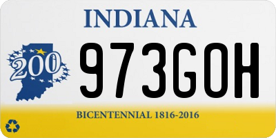 IN license plate 973GOH