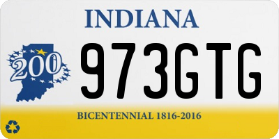 IN license plate 973GTG