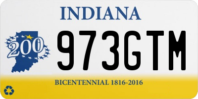 IN license plate 973GTM