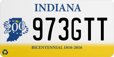 IN license plate 973GTT