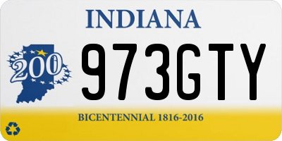IN license plate 973GTY