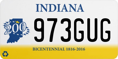 IN license plate 973GUG