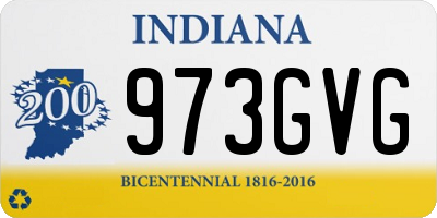 IN license plate 973GVG