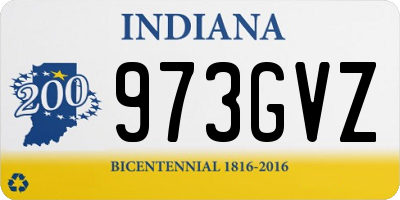 IN license plate 973GVZ
