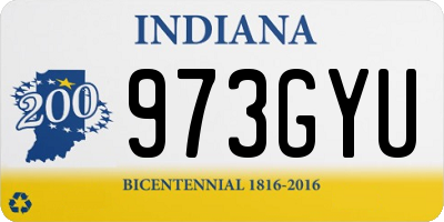 IN license plate 973GYU