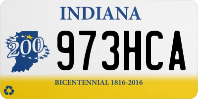 IN license plate 973HCA