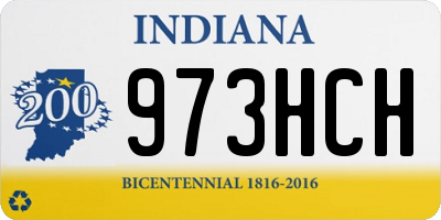 IN license plate 973HCH