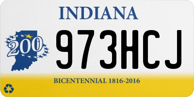 IN license plate 973HCJ