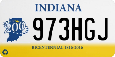 IN license plate 973HGJ