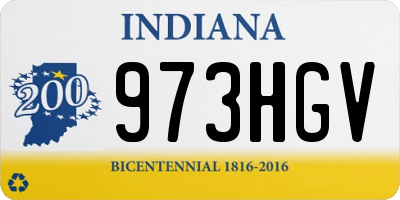 IN license plate 973HGV