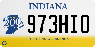 IN license plate 973HIO