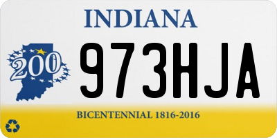 IN license plate 973HJA
