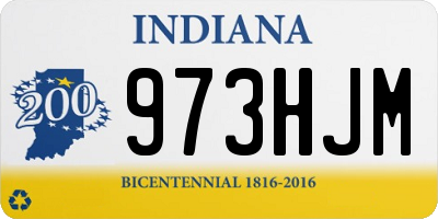 IN license plate 973HJM