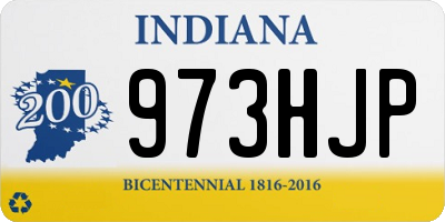 IN license plate 973HJP