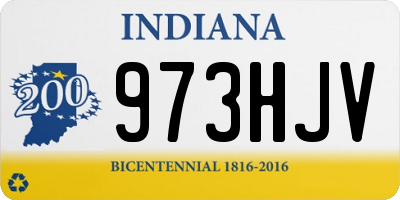 IN license plate 973HJV