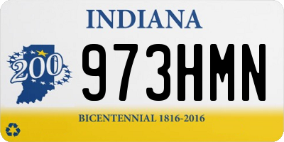 IN license plate 973HMN