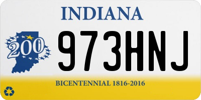 IN license plate 973HNJ