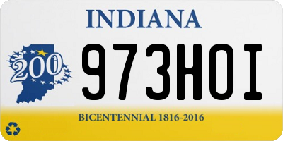 IN license plate 973HOI