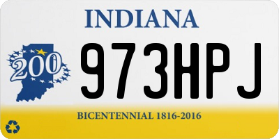 IN license plate 973HPJ