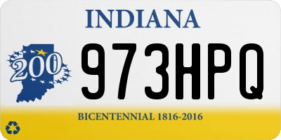 IN license plate 973HPQ
