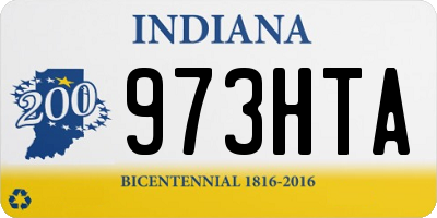 IN license plate 973HTA